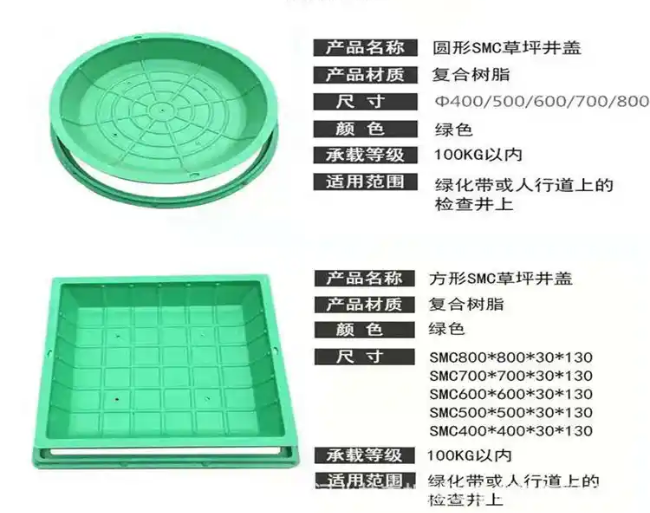 澧县树脂复合种植井盖展示