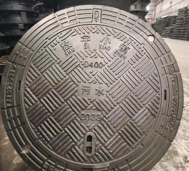 澧县球墨铸铁防沉降井盖展示